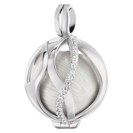 ENGELSRUFER SILVER PARADISE CZ SOUNDBALL PENDANT