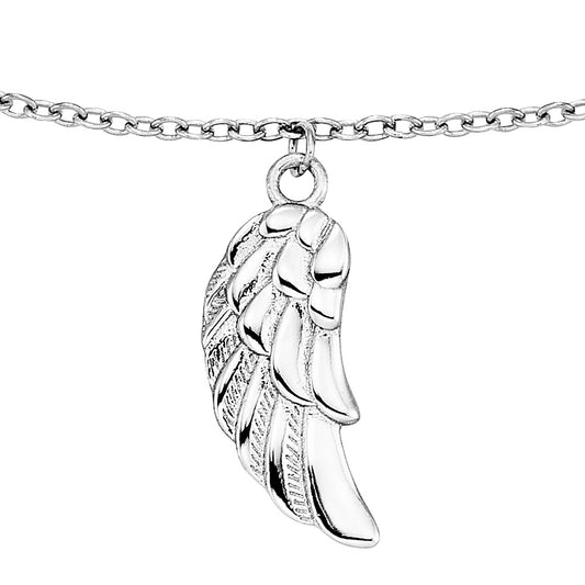 ENGELSRUFER SILVER ANGEL DANGLE FEATHER WING BRACELET