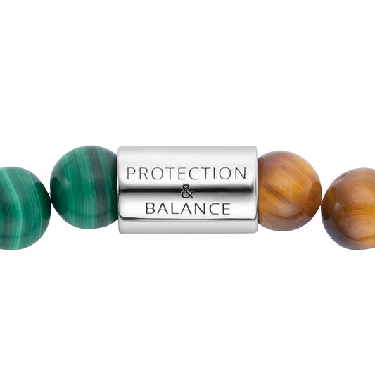 ENGELSRUFER MALACHITE & TIGER EYE MEDIUM BRACELET