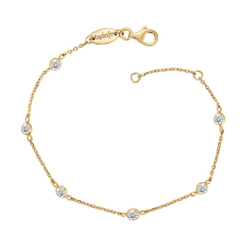 ENGELSRUFER GOLD MOONLIGHT CZ BRACELET