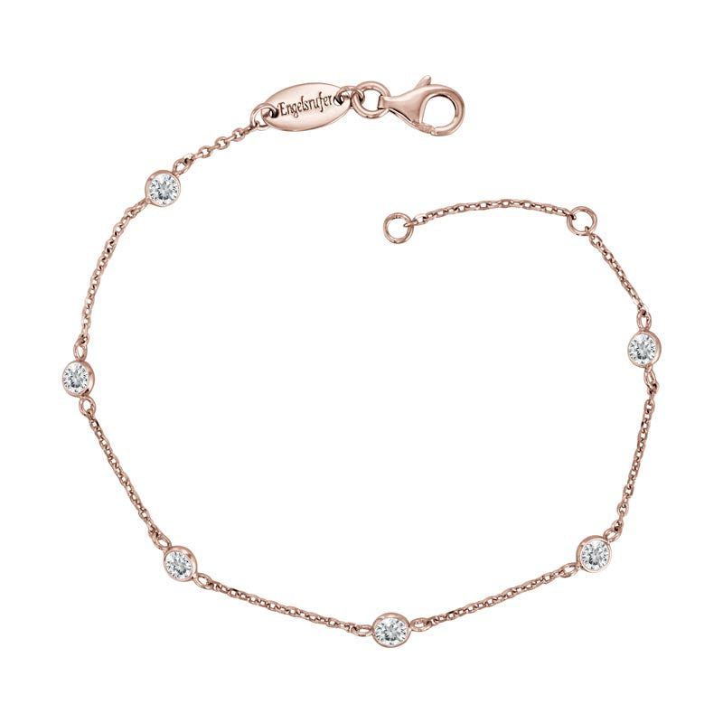 ENGELSRUFER ROSE GOLD MOONLIGHT CZ BRACELET