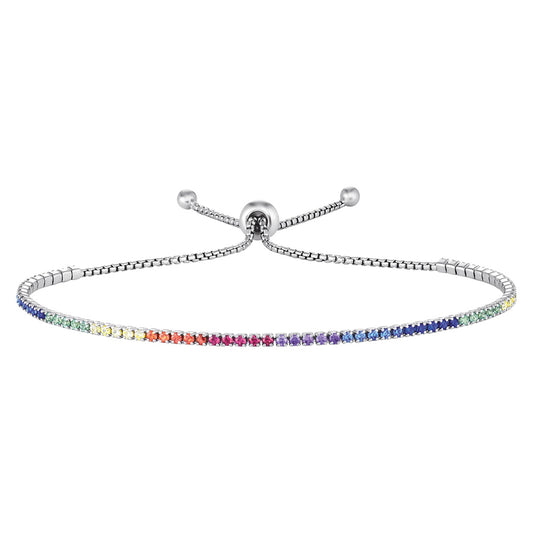 ENGELSRUFER SILVER LITTLE STELLA RAINBOW CZ BRACELET