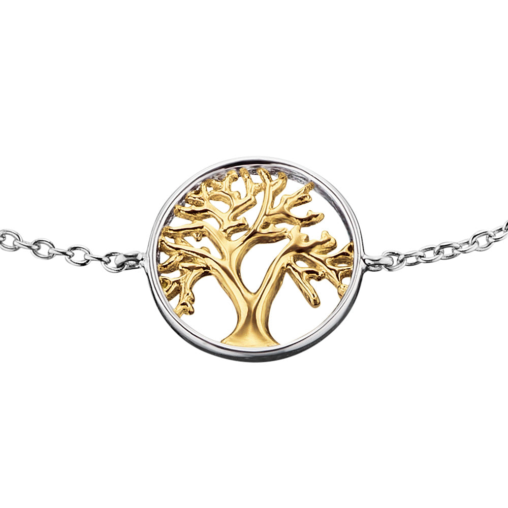 ENGELSRUFER TREE OF LIFE SILVER GOLD BRACELET