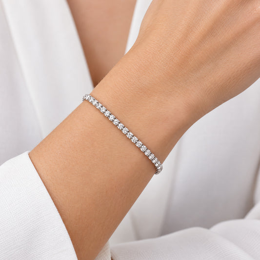 ENGELSRUFER SILVER CZ TENNIS BRACELET