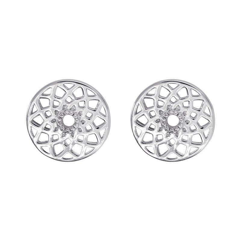 ENGELSRUFER SILVER DREAMCATCHER STUD EARRINGS