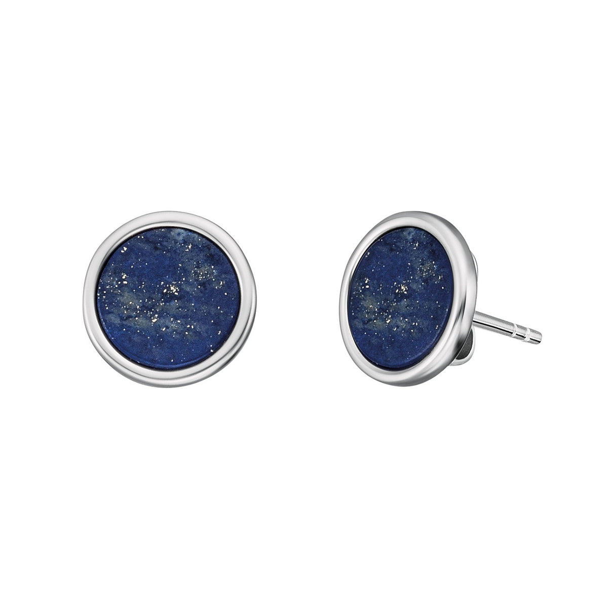 ENGELSRUFER SILVER LAPIS LAZULI 10MM STUD EARRINGS