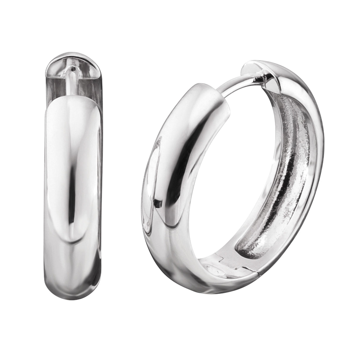 ENGELSRUFER SILVER NINA 21MM HOOP EARRINGS