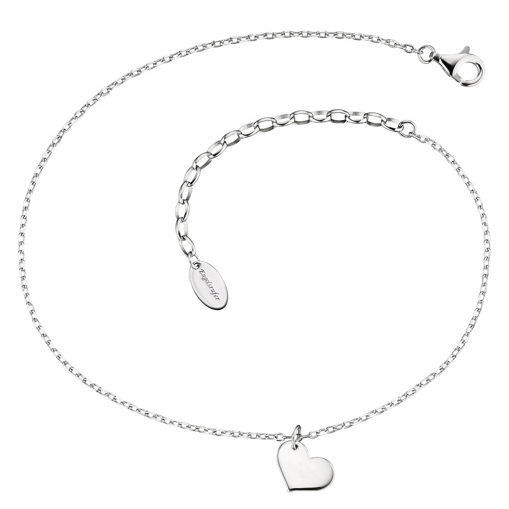 ENGELSRUFER SILVER LITTLE HEART ANKLET