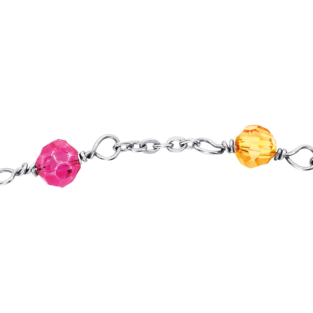 ENGELSRUFER STEEL RAINBOW ANKLET