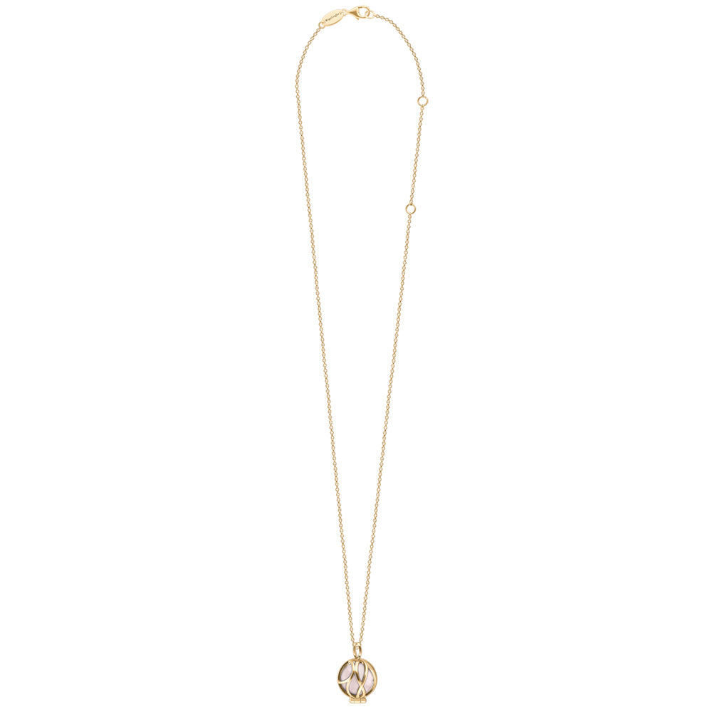 ENGELSRUFER GOLD ROSE QUARTZ POWERFUL STONE PARADISE NECKLACE