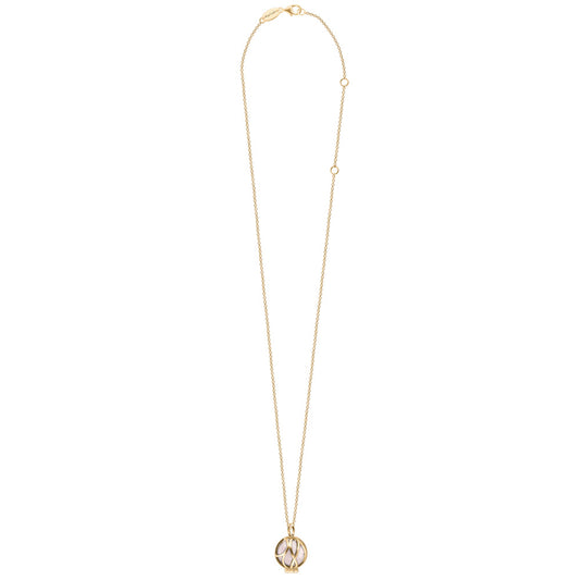 ENGELSRUFER GOLD ROSE QUARTZ POWERFUL STONE PARADISE NECKLACE