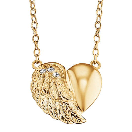 ENGELSRUFER GOLD LITTLE HEARTWING NECKLACE