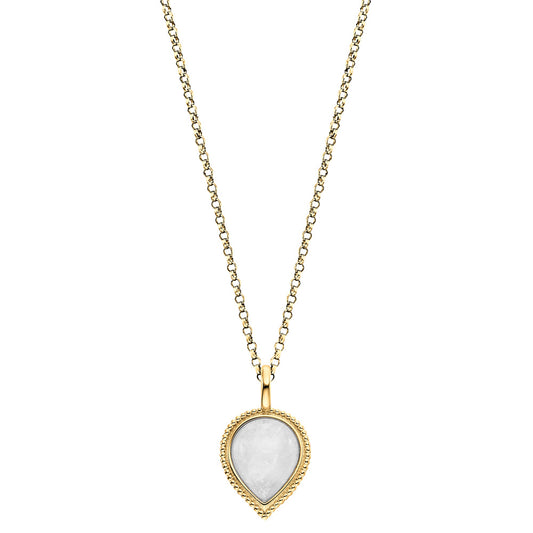 ENGELSRUFER GOLD MOONSTONE TEARDROP NECKLACE