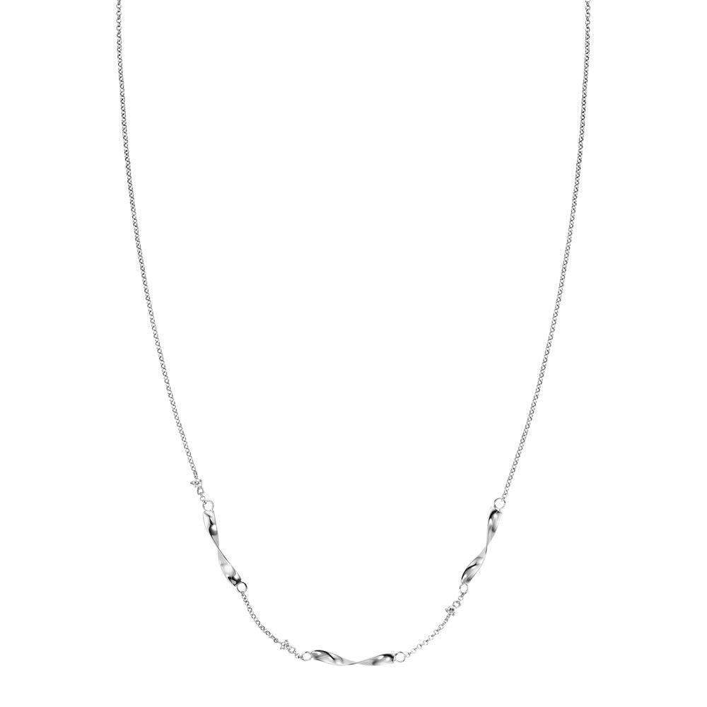 ENGELSRUFER SILVER CZ TWIST NECKLACE