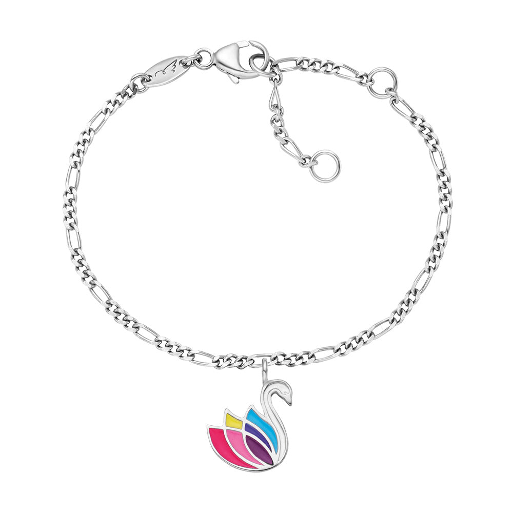 HERZENGEL SWAN ENAMEL BRACELET