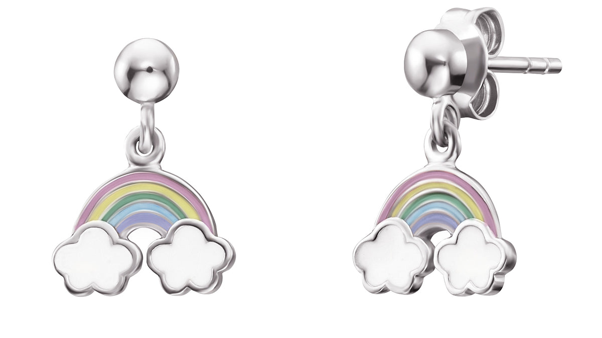 HERZENGEL RAINBOW ENAMEL EARRINGS