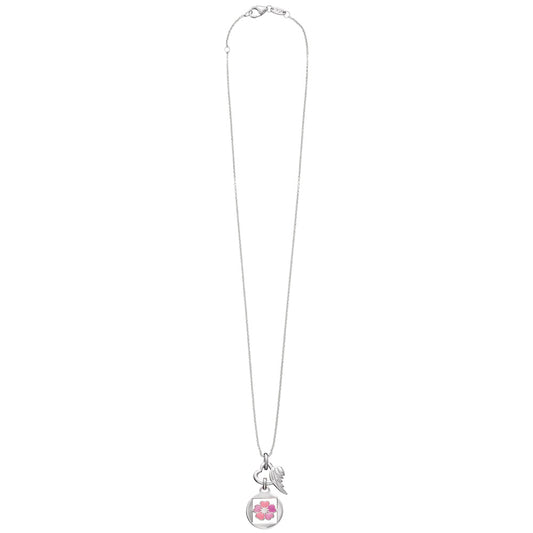 HERZENGEL BEAUTIFUL FLOWER HEART WING NECKLACE