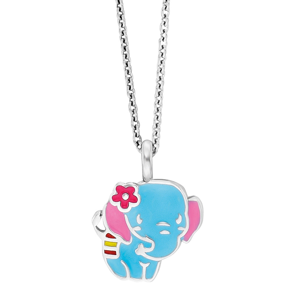 HERZENGEL ELEPHANT ENAMEL NECKLACE