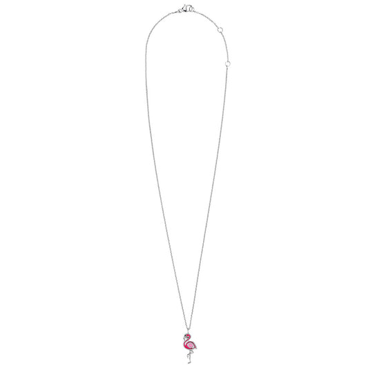 HERZENGEL FLAMINGO ENAMEL NECKLACE