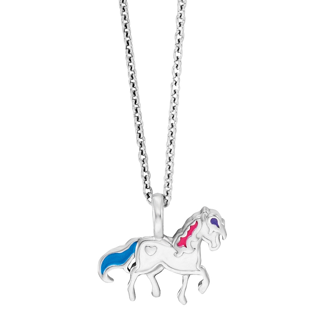 HERZENGEL HORSE ENAMEL NECKLACE