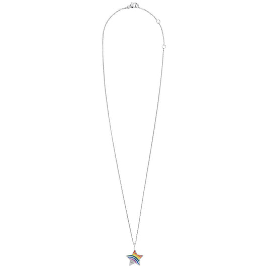 HERZENGEL RAINBOW STAR CZ ENAMEL NECKLACE