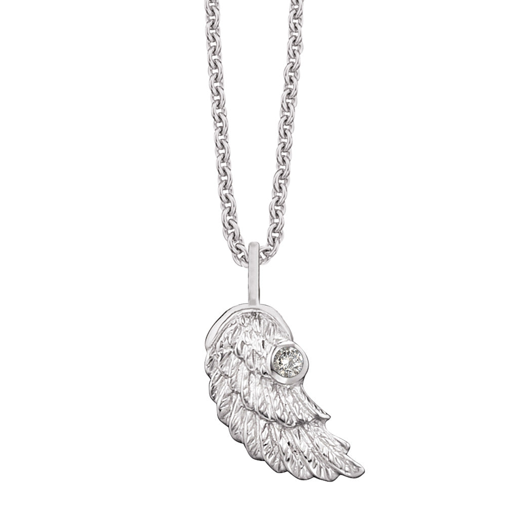 HERZENGEL ANGEL WING CZ NECKLACE
