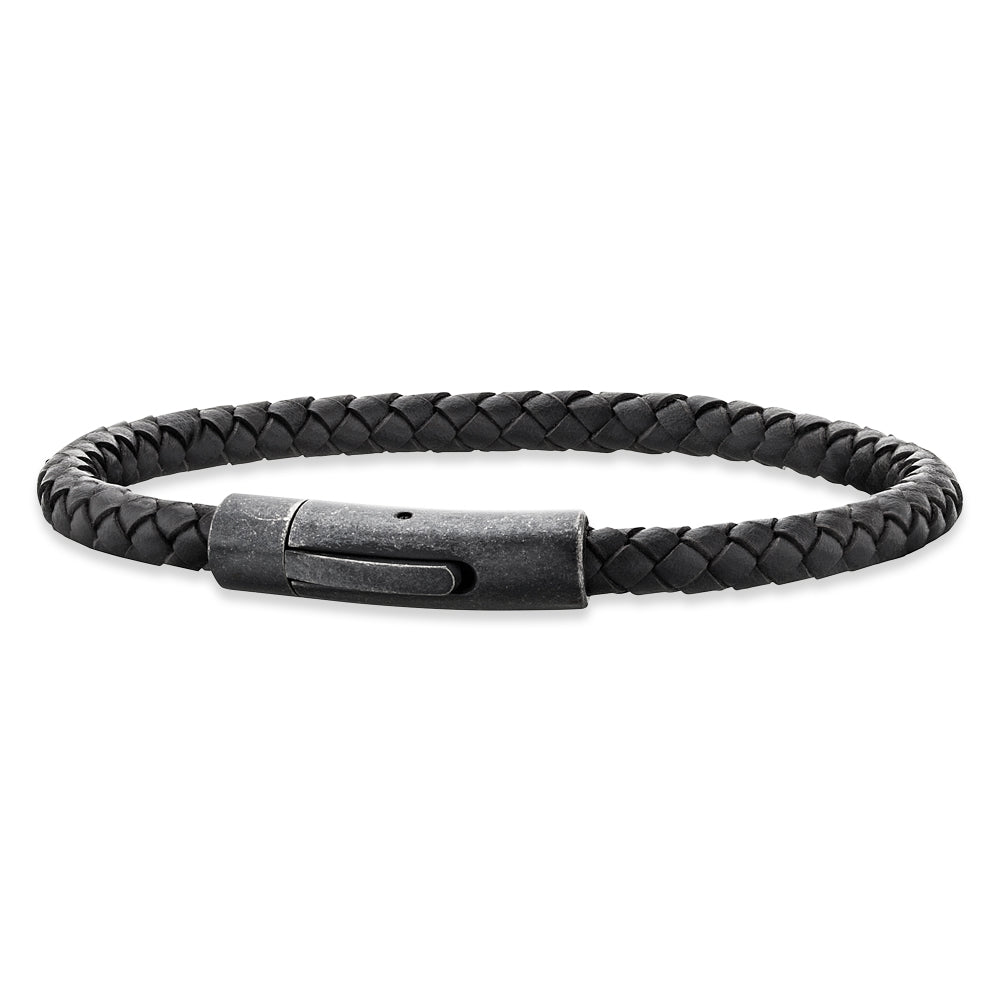 SAVE BRAVE LEVON LEATHER BRACELET