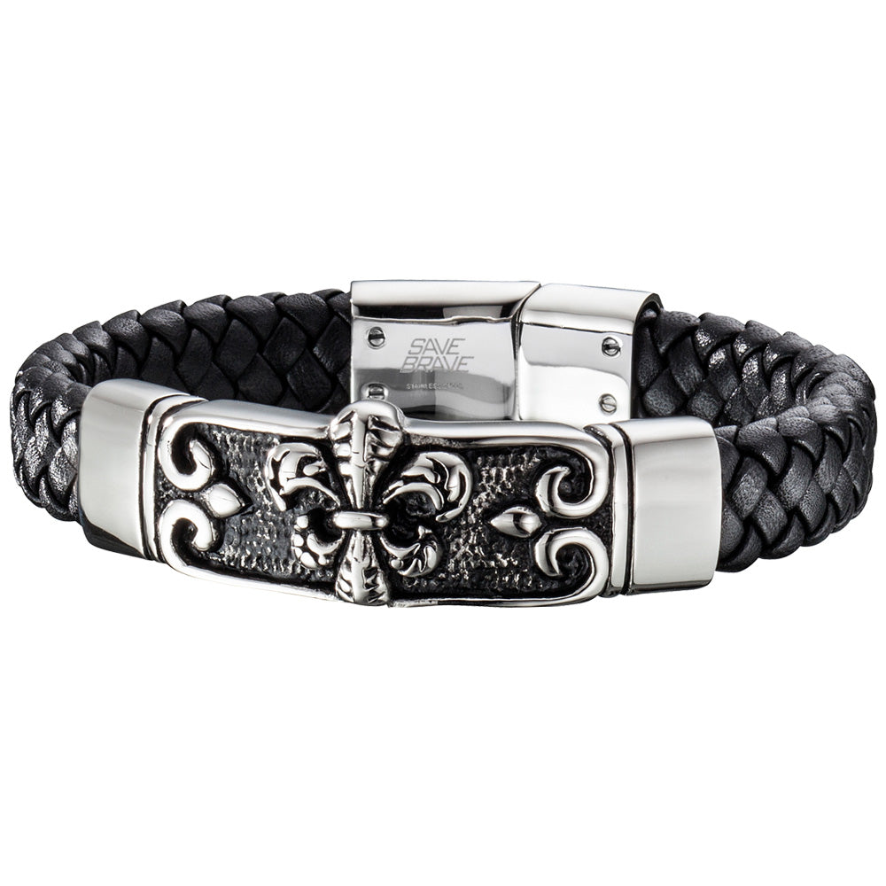 SAVE BRAVE ZULU FLEUR-DE-LIS BRACELET