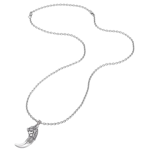 SAVE BRAVE STEEL DRAGON TOOTH NECKLACE