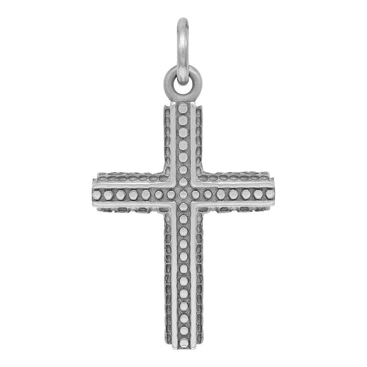 SAVE BRAVE FAITH CROSS & WING STAINLESS STEEL NECKLACE