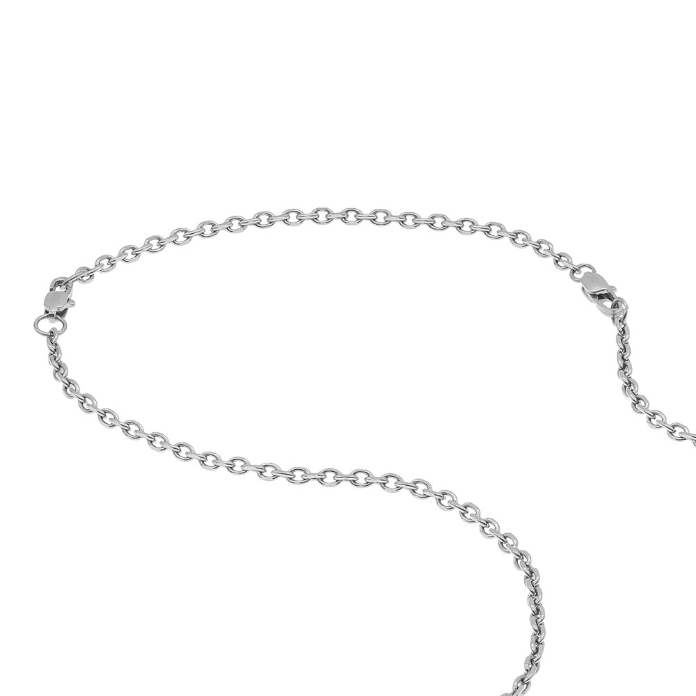 SAVE BRAVE FAITH CROSS & WING STAINLESS STEEL NECKLACE