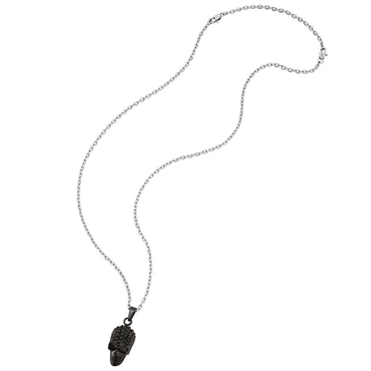 SAVE BRAVE RALPH BLACK SKULL NECKLACE