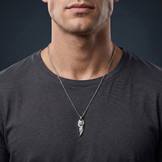 SAVE BRAVE STRENGTH WING NECKLACE
