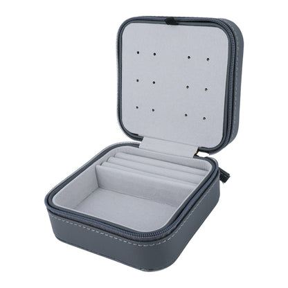 ENGELSRUFER FAUX LEATHER GREY JEWELLERY CASE