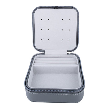 ENGELSRUFER FAUX LEATHER GREY JEWELLERY CASE