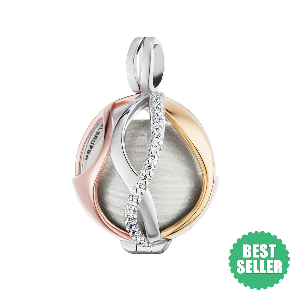 ENGELSRUFER TRICOLOUR PARADISE CZ SOUNDBALL PENDANT