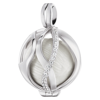 ENGELSRUFER SILVER PARADISE CZ SOUNDBALL PENDANT