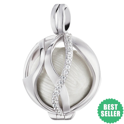 ENGELSRUFER SILVER PARADISE CZ SOUNDBALL PENDANT