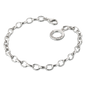 ENGELSRUFER SILVER 19.5CM OVAL BELCHER CHARM BRACELET