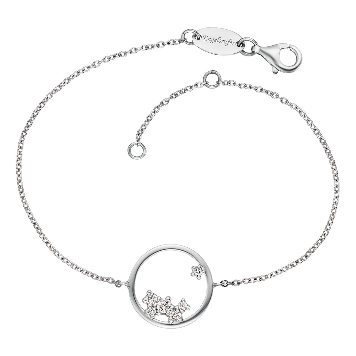 ENGELSRUFER SILVER COSMO CIRCLE CZ BRACELET