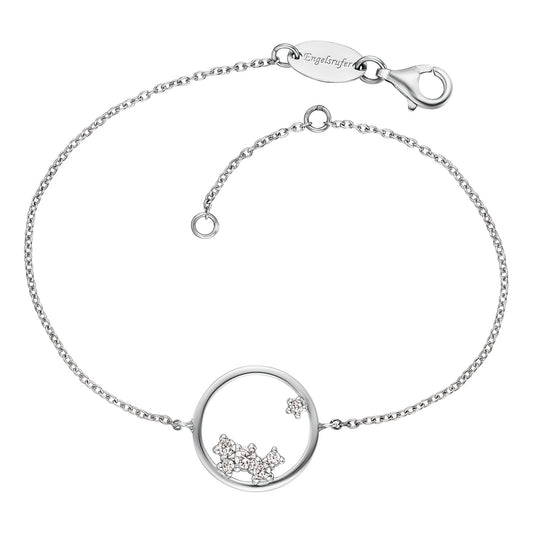 ENGELSRUFER SILVER COSMO CIRCLE CZ BRACELET
