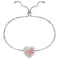ENGELSRUFER SILVER DARLING HEART CZ BRACELET