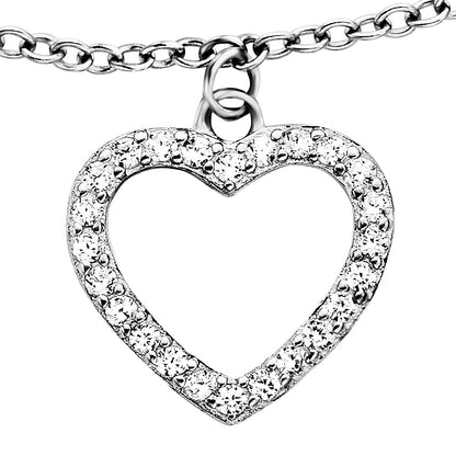 ENGELSRUFER FAITH LOVE HOPE WING HEART CROSS CZ BRACELET