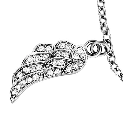 ENGELSRUFER FAITH LOVE HOPE WING HEART CROSS CZ BRACELET