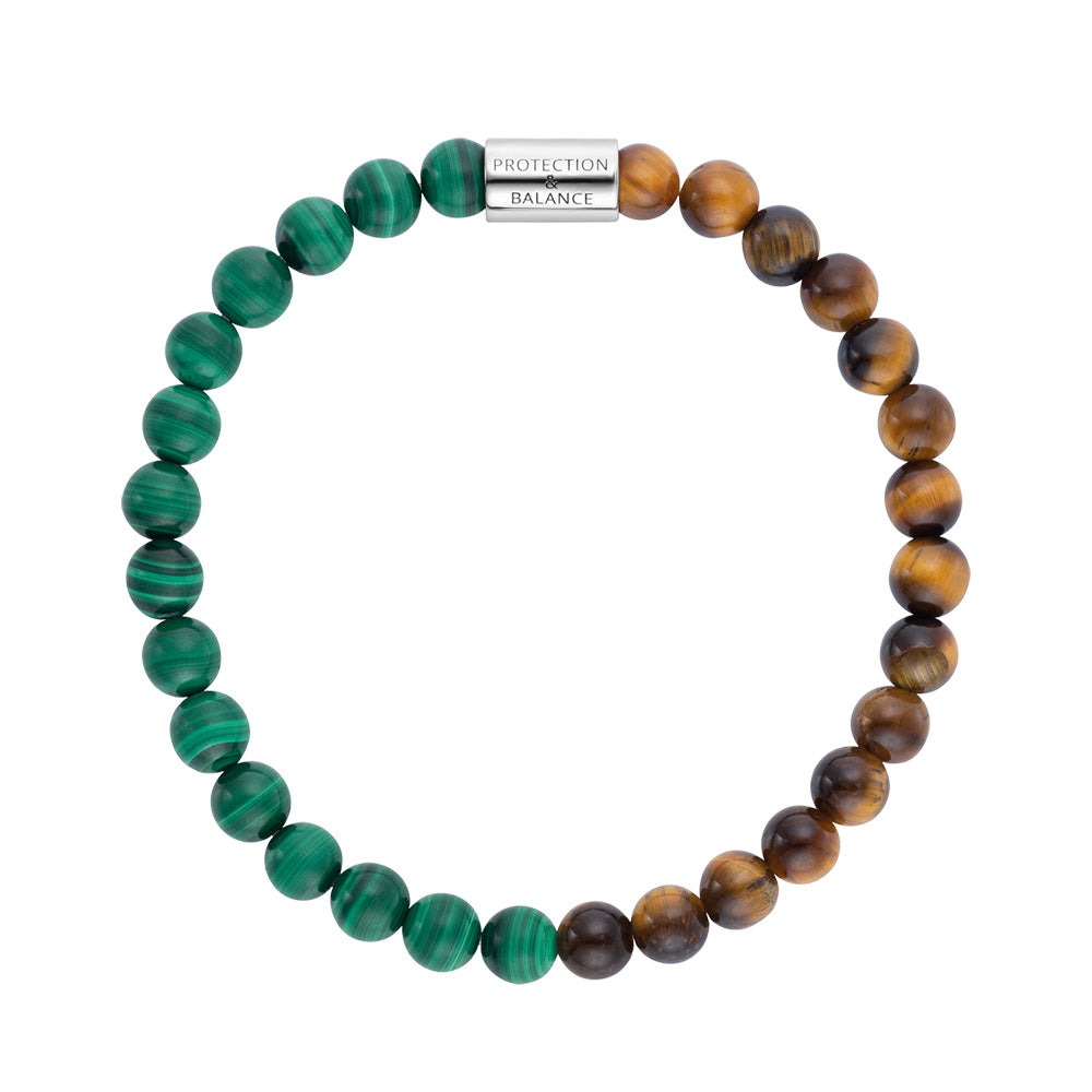ENGELSRUFER MALACHITE & TIGER EYE MEDIUM BRACELET