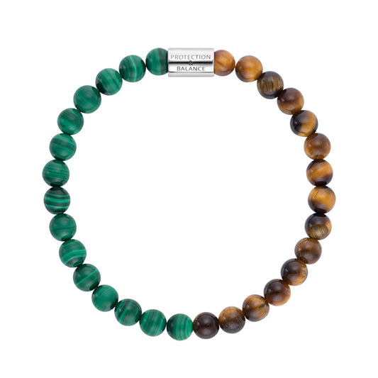 ENGELSRUFER MALACHITE & TIGER EYE MEDIUM BRACELET