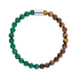ENGELSRUFER MALACHITE & TIGER EYE MEDIUM BRACELET