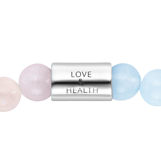 ENGELSRUFER ROSE QUARTZ & BLUE AGATE MEDIUM BRACELET