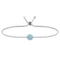 ENGELSRUFER SILVER BLUE AGATE LITTLE GEM BRACELET
