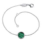 ENGELSRUFER SILVER MALACHITE POWERFUL STONE BRACELET